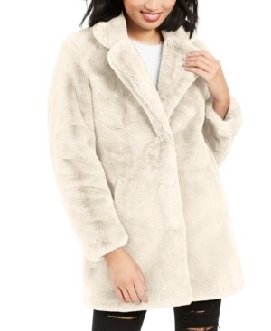 Apparis Eloise Faux-Fur Coat, Ivory - (M)
