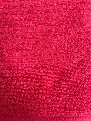 Martha Stewart Collection 13" X 13" Quick Dry Reversible Wash Towel, Red