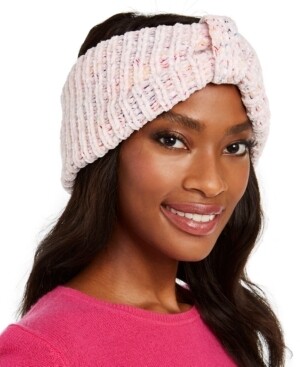 International Concepts  Space-Dyed Chenille Bow Head-wrap, Pale Lilac