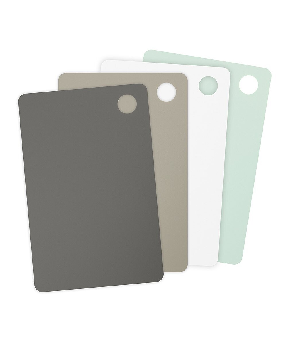Tovolo Cutting Boards - 7'' X 11'' Gray & Mint Elements Flexible Cutting Mat - Set of Four