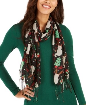 Cejon Meowy Christmas Wrap Black