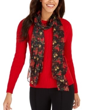 Cejon Cardinal Holiday Scarf Black