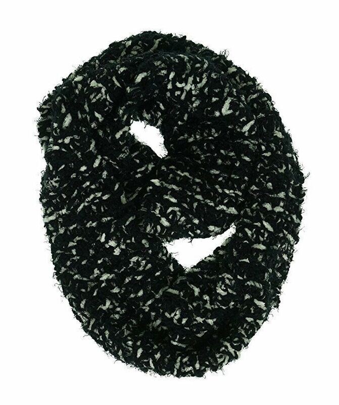 Charter Club Chenille Eyelash Loop Scarf Black