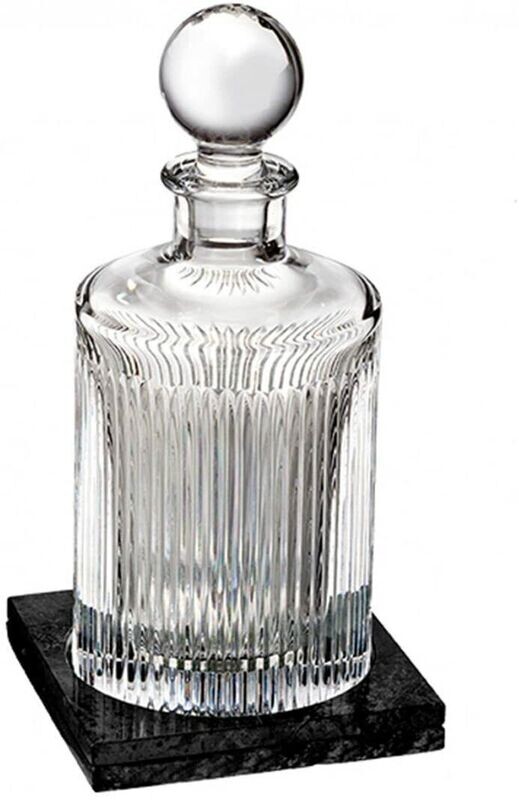 Waterford Crystal Short Stories Decanter &amp; Marble Coaster Set