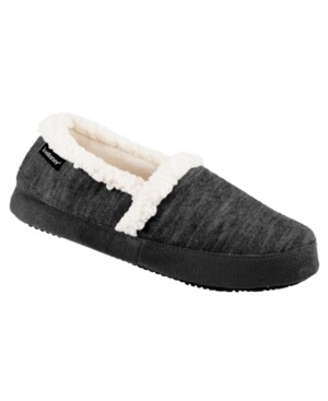 Isotoner Signature Women's Marisol Closed-Back Slippers with Memory Foam - Black  XL