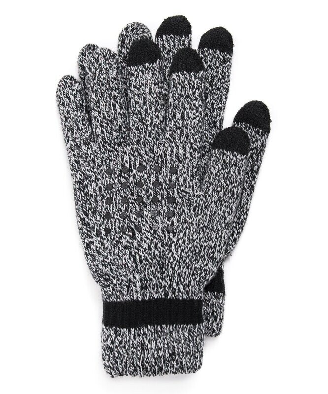 Muk Luks Women&#39;s Casual Gloves BLACK - Gray &amp; Black Speckled Touch Screen Glove