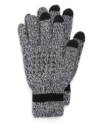 Muk Luks Women's Casual Gloves BLACK - Gray & Black Speckled Touch Screen Glove