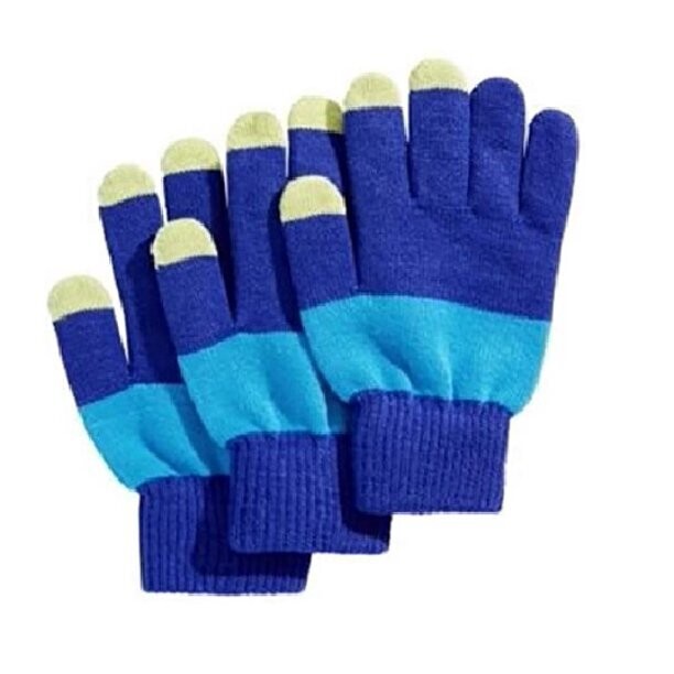 International Concepts Women&#39;s 1 Pair+1 Extra Tech Winter Glove Set Blue