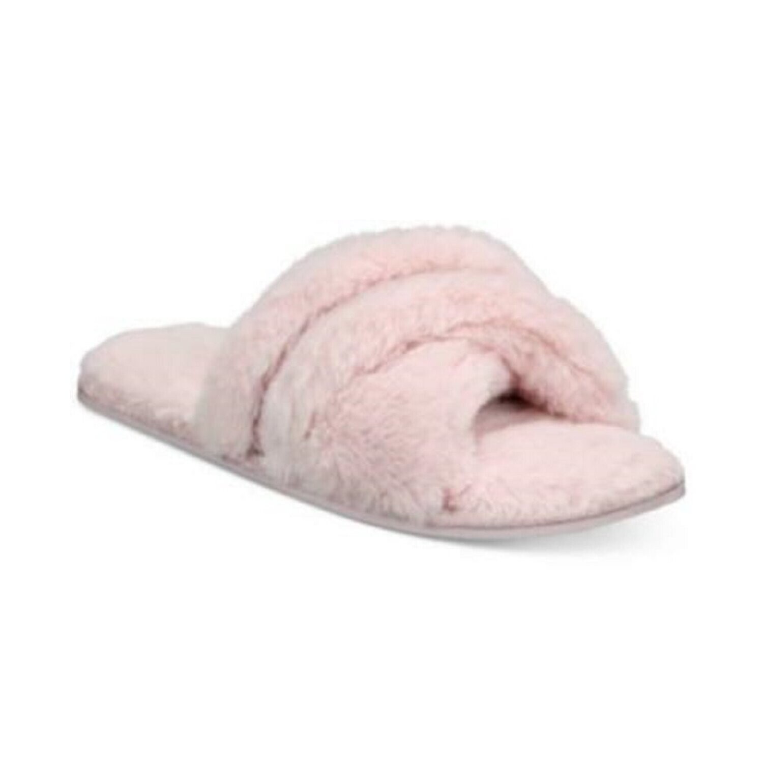International Concepts Women's Super Soft Comfy Faux-Fur Slippers, Light Pink, S (5-6)