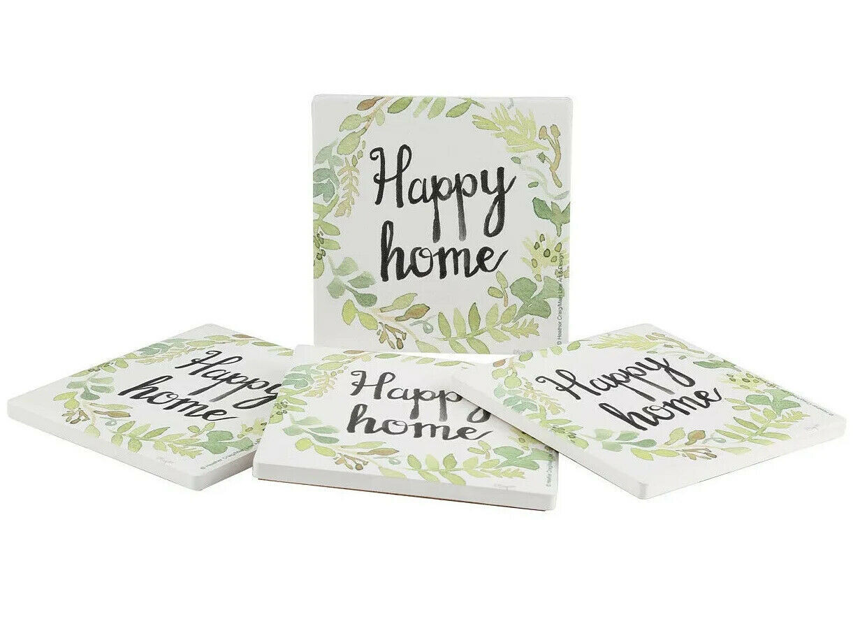 Thirstystone Wreath Happy Home Coaster