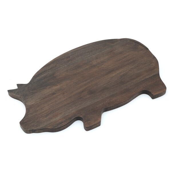 Thirstystone Acacia Wood Pig Serving Board - Brown