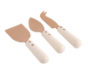 Thirstystone 3 Piece Copper Finish Cheese Knife Set
