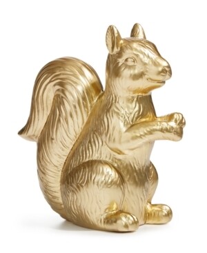 Martha Stewart Collection Harvest Gold Ceramic Figural Squirrel