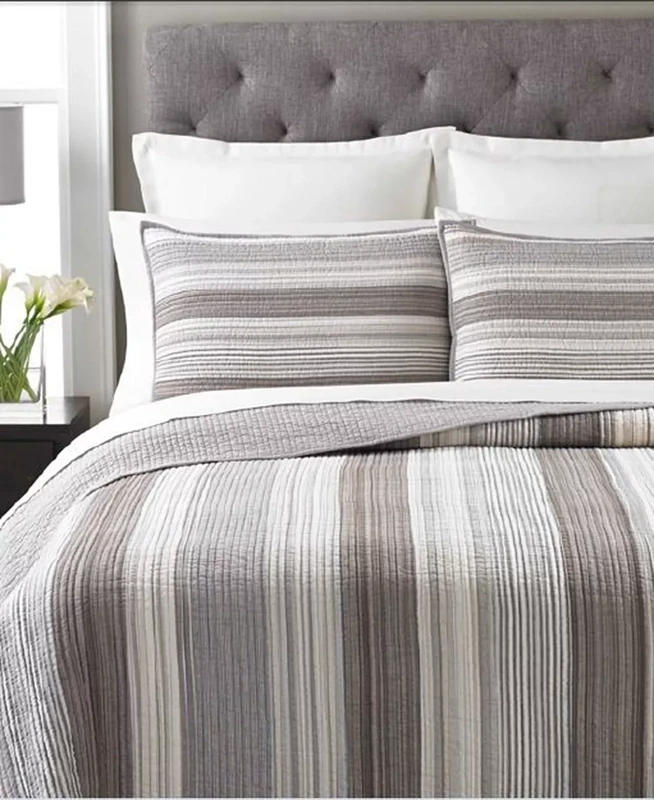 Martha Stewart Collection Garrison Stripe Neutral Standard Sham