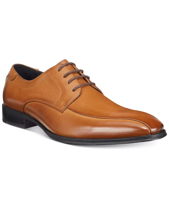 Alfani Men&#39;s Seth Bike Toe Derbys, Size 10.5 , Tan