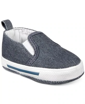 First Impressions Baby Boys Hi Bye Slip-on Shoes, Blue - Size 4 - 9/12 Months