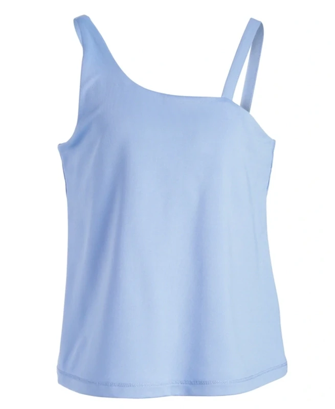 ID Ideology Big Girls One-Shoulder Tennis Tank, Jet Ski - Large