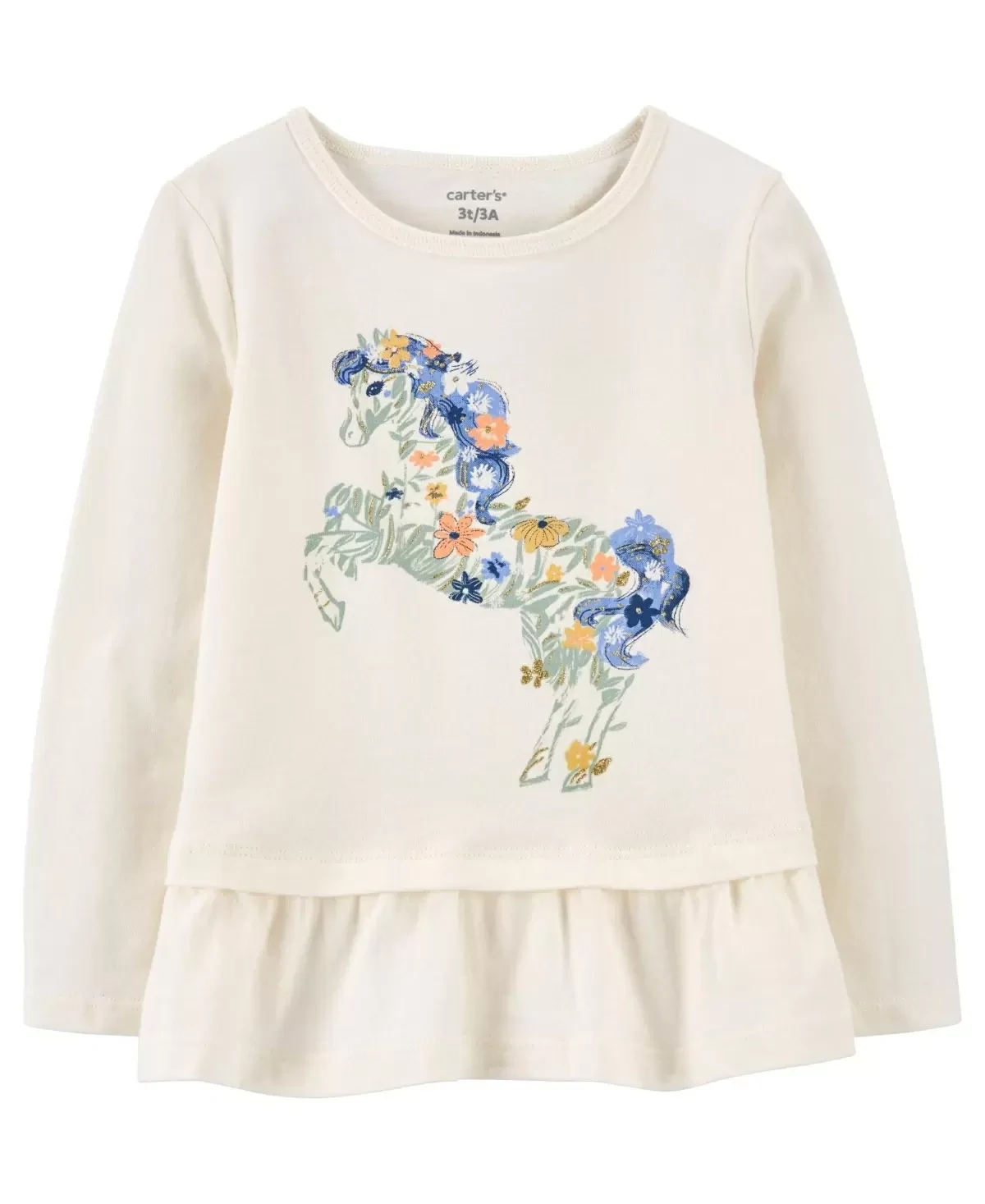 Toddler Girl Carter&#39;s(R) Unicorn Long Sleeve Top, Size 4T