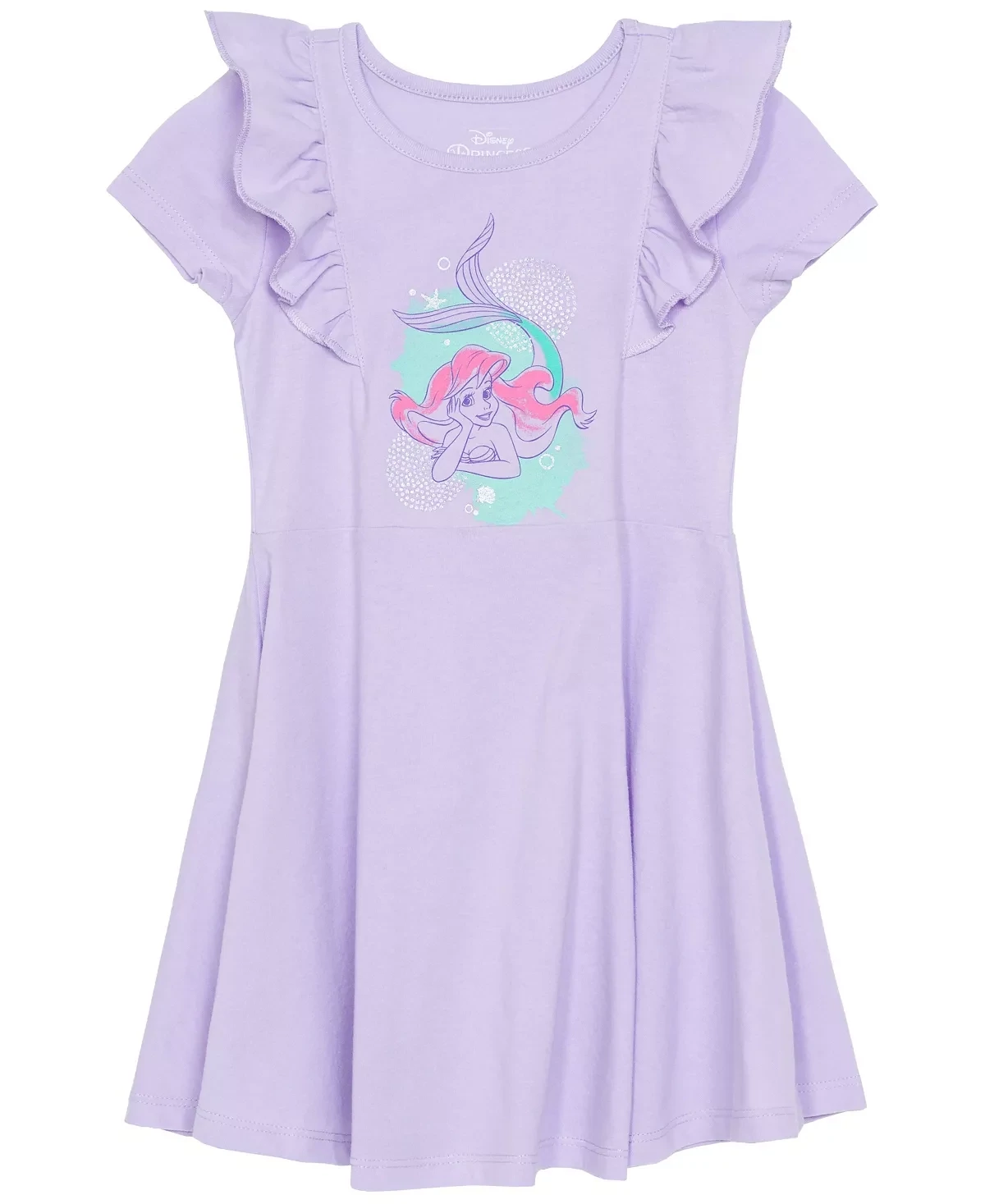 Toddler Girls Princess Ariel Dress, Purple - Size 3T