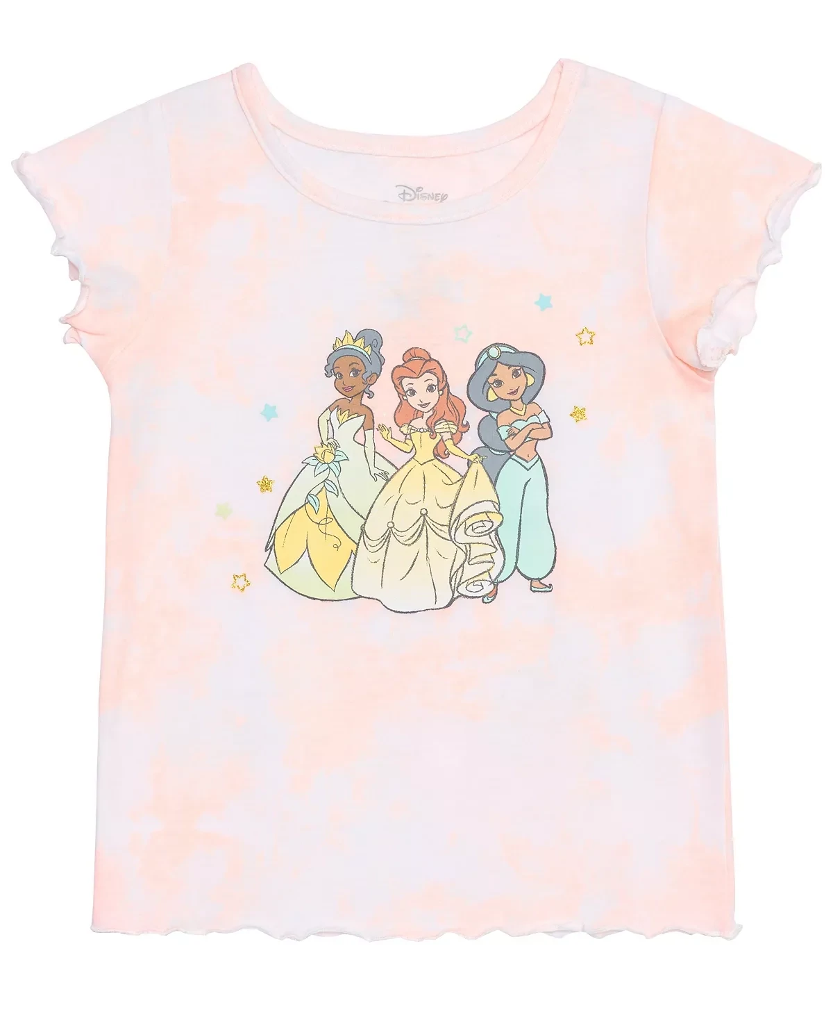 Toddler Girls Disney Princesses Lettuce Edge T-shirt, Size 3T
