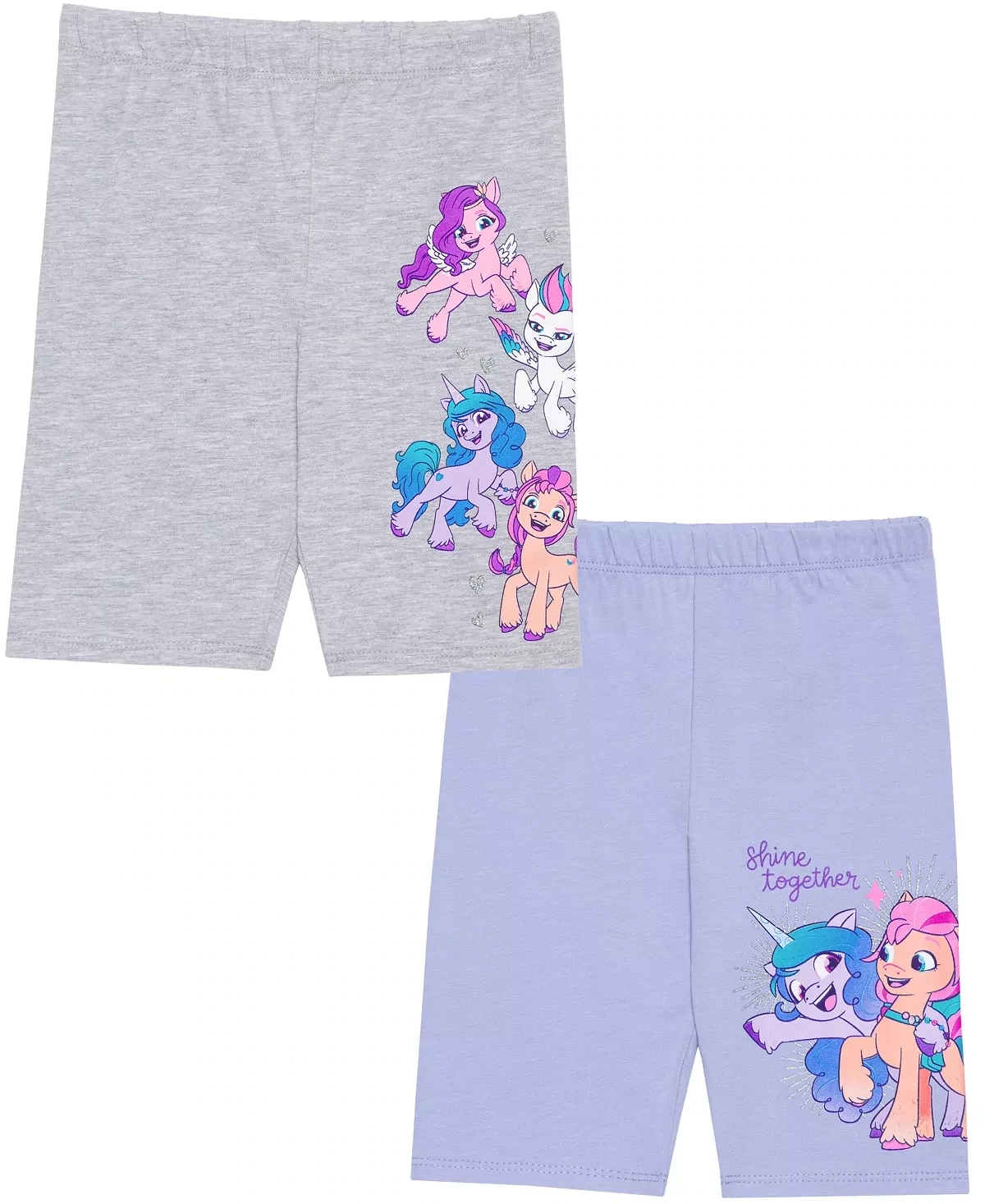 Disney Toddler Girls My Little Pony Biker Shorts, Pack of 2 - Size 3T