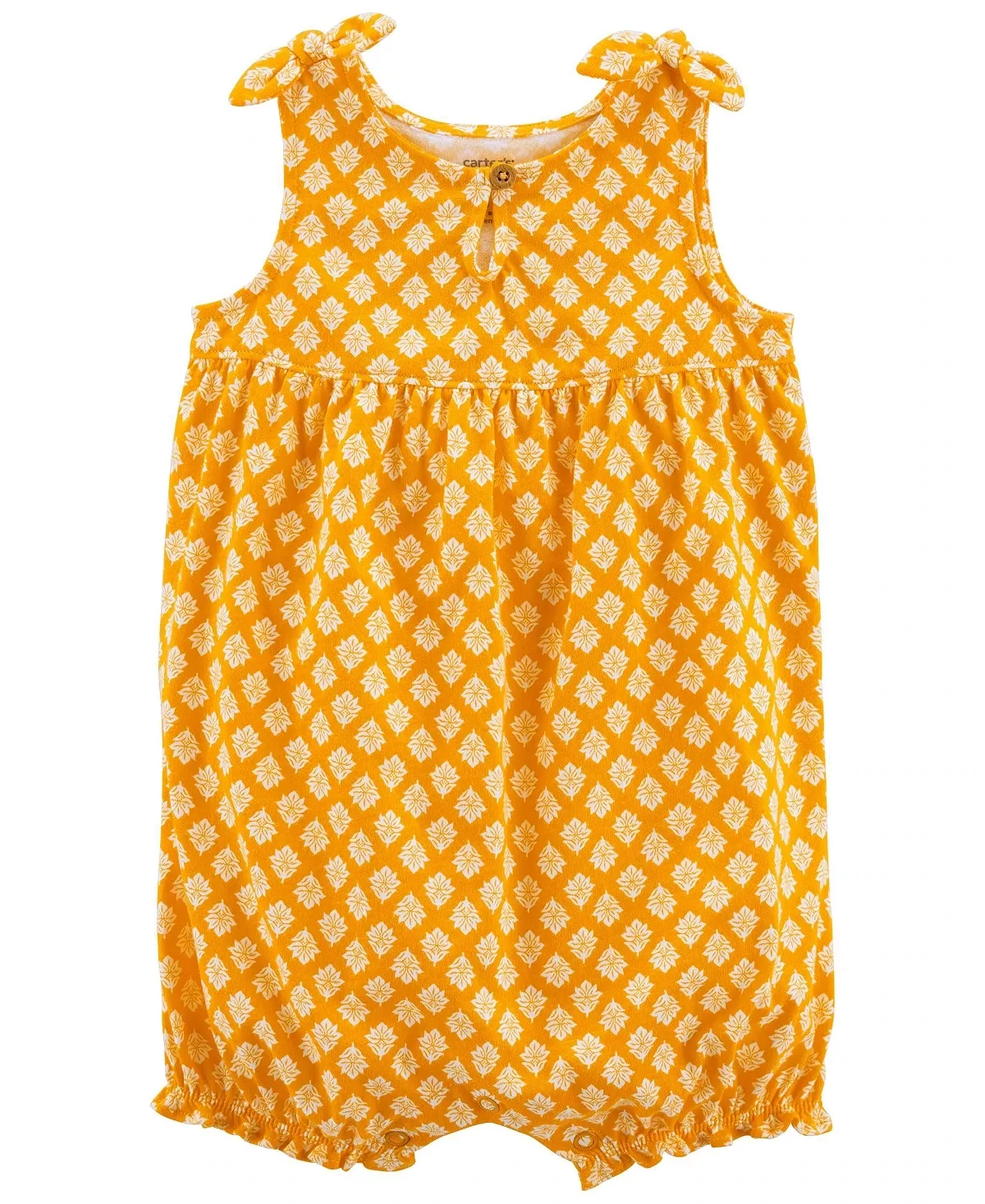 Baby Girl Carter&#39;s Cotton Romper, Infant Girl&#39;s, Size: 3 Months, Yellow