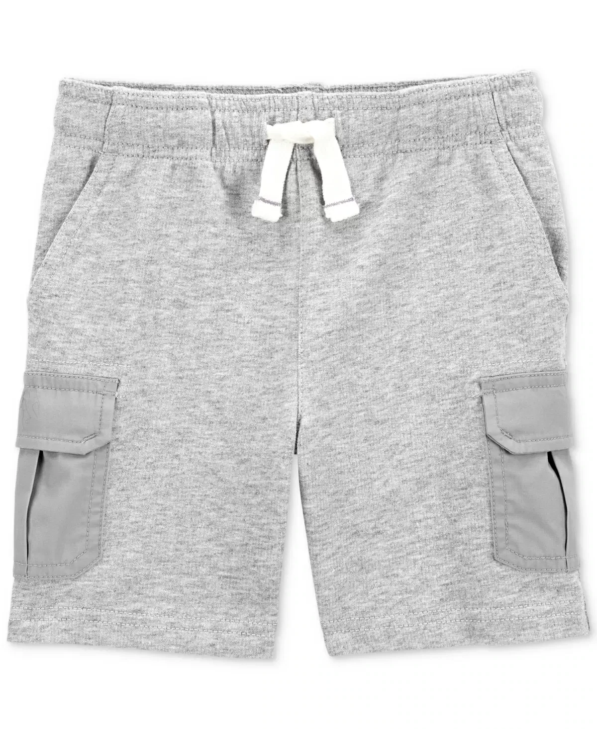 Toddler Boy Carter&#39;s Pull-on Knit Cargo Shorts, Toddler Boy&#39;s, Size: 3T, Light Grey