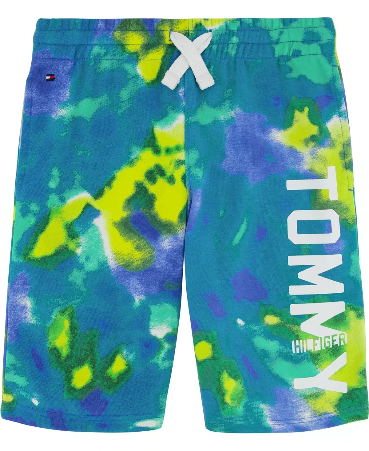 Tommy Hilfiger Toddler Boys Tie Dye Knit Shorts, Nebulas Blue - Size 2T