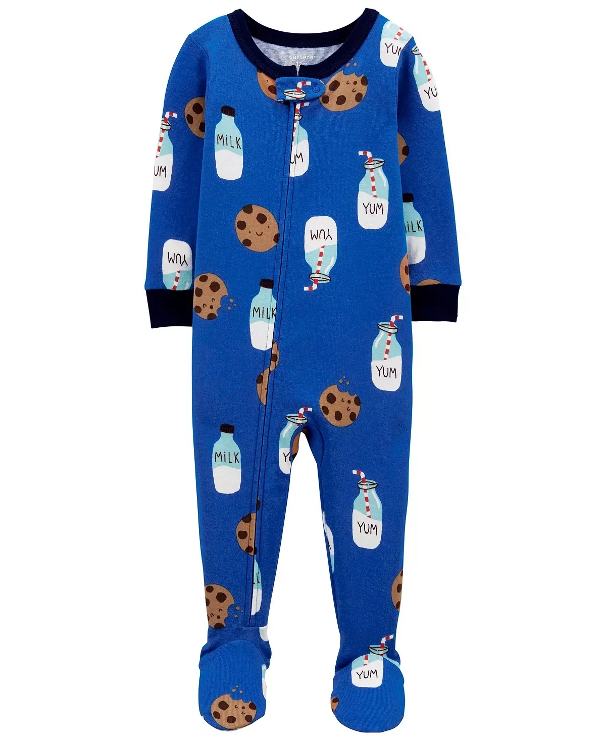 Toddler Girls One-Piece Snug Fit Footie Pajama, Cookie Print - Size 5T