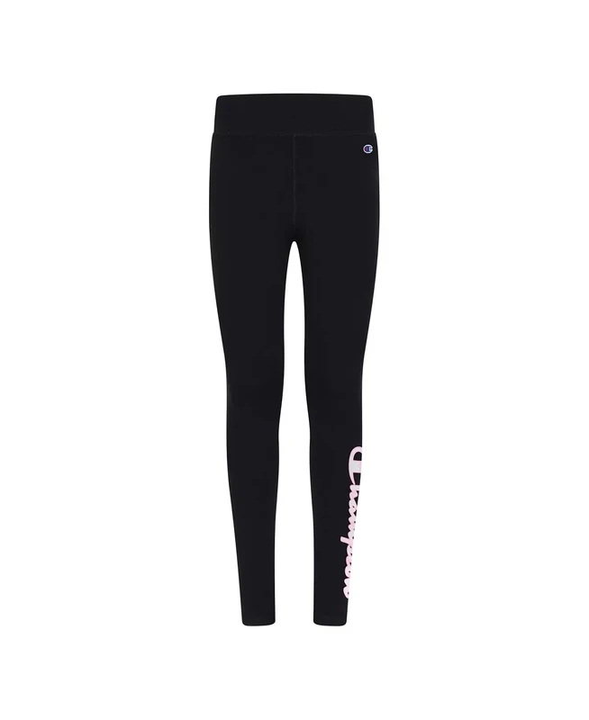 CHAMPION Little Girls Tie Dye Script Leggings Black, Size 5