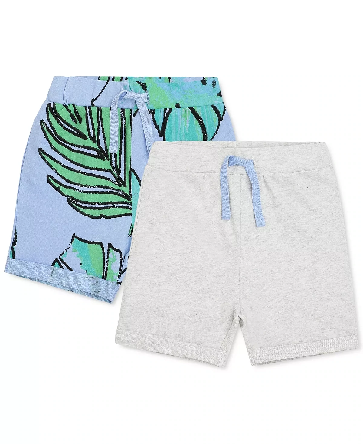 Earth by Art &amp; Eden Baby Boys 2-Pk. Mix &amp; Match Shorts - Vista Blue Multi - Size 3 Months