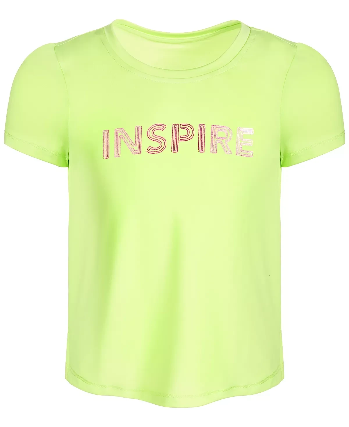 ID Ideology Little Girls Graphic-Print T-Shirt, Lime Peel - Size 2T
