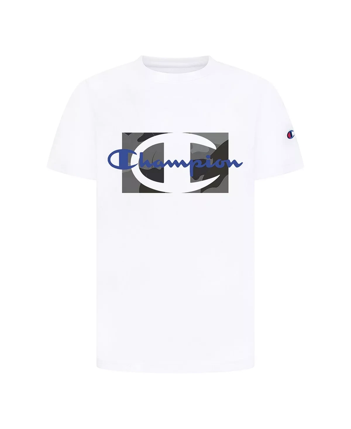 Little Boys Script Over Camo T-shirt White - Size 5