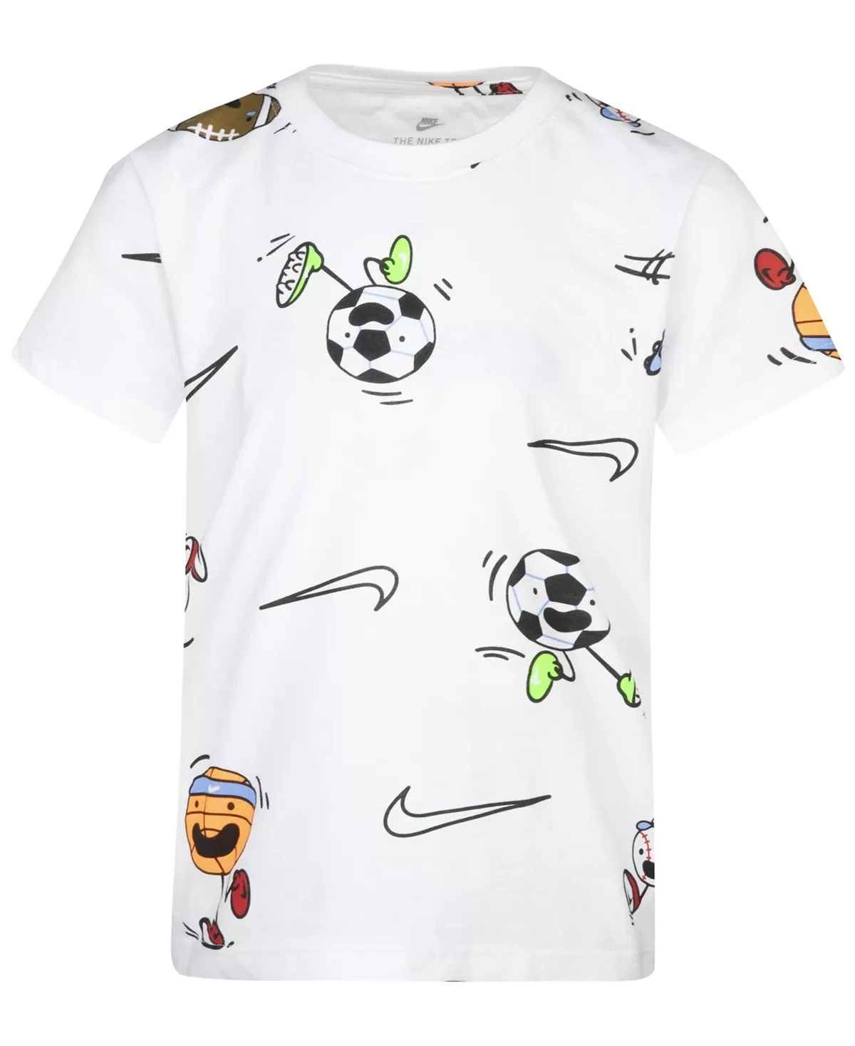 Nike Toddler Boys Nikemoji Print T-shirt - White - Size 3T