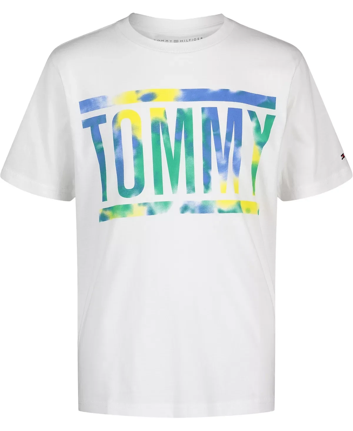 Tommy Hilfiger Toddler Boys Tommy Tie Dye Short Sleeve T-shirt - Bright White - Size 3T
