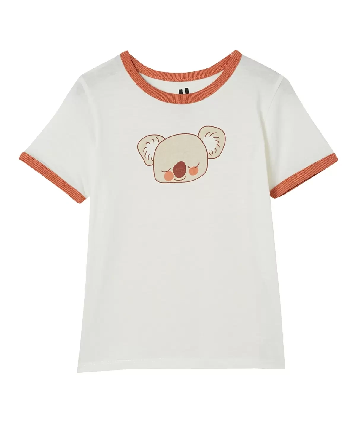 Cotton On Little Girls Penelope Short Sleeve Ringer T-shirt - Size 5