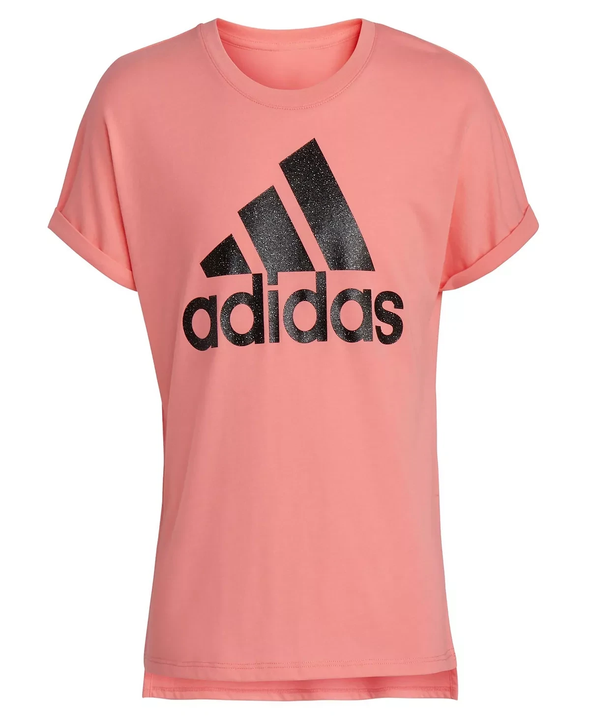 Adidas Dolman Waist Graphic Tee, Girl&#39;s, Size: XL, Brt Pink