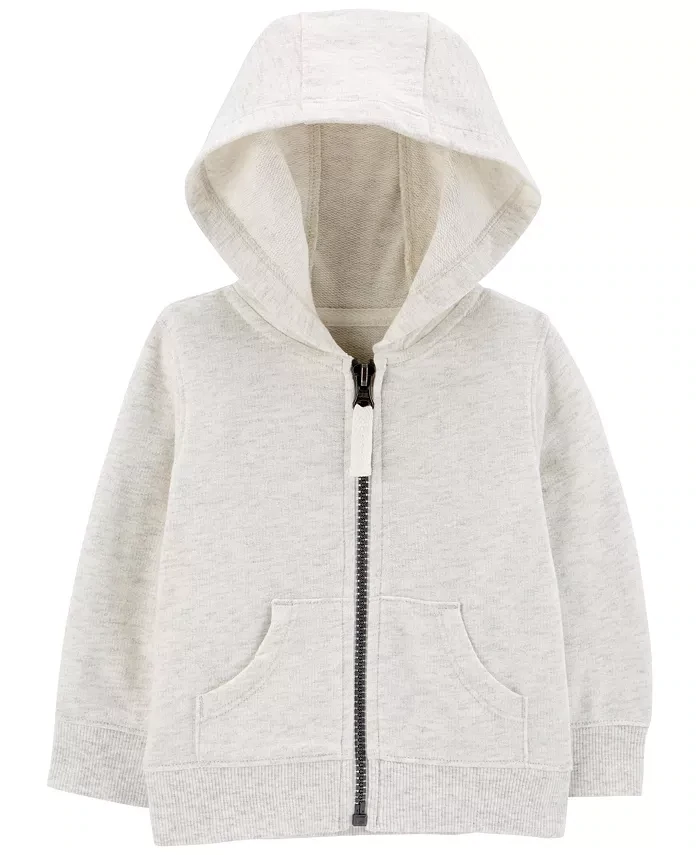 Carter&#39;s Size 24M Zip-up French Terry Hoodie in Grey