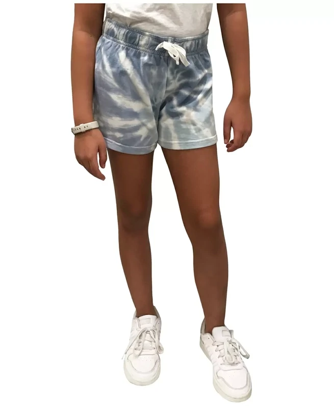 Imperial Star Big Girls Athleisure Shorts Medium Blue, Size Large (14)