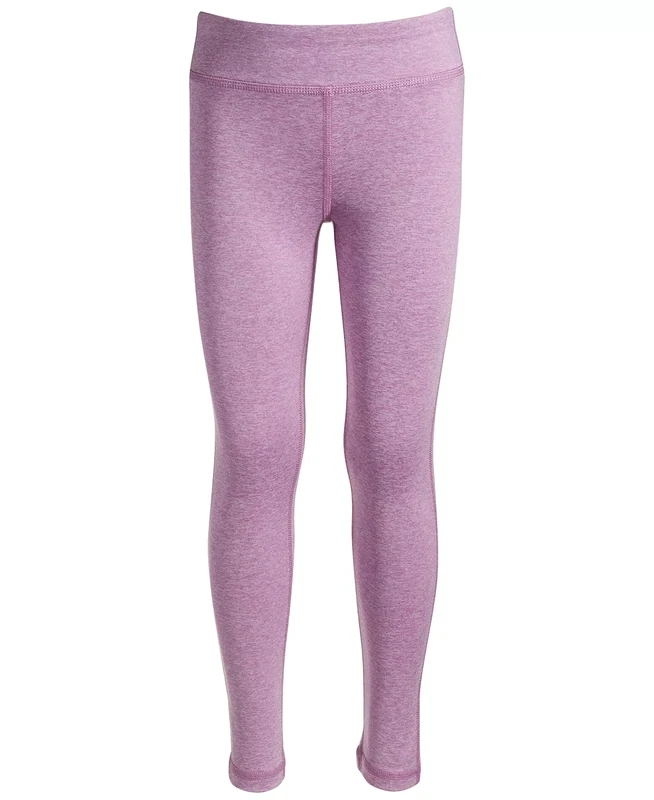 ID Ideology Big Girl Core Stretch Leggings, Violet Tulle - Size Small