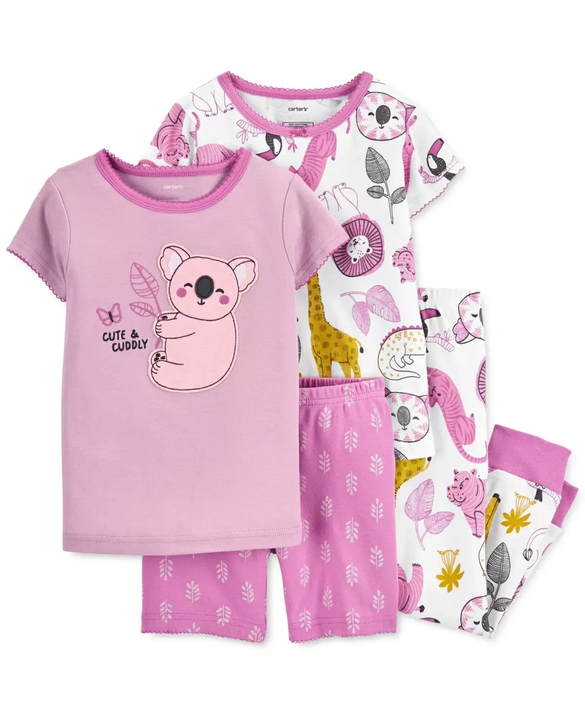 Baby Girl Carter&#39;s Parrot Tops &amp; Bottoms Pajama Set, Infant Girl&#39;s, Size: 12 Months, Koala
