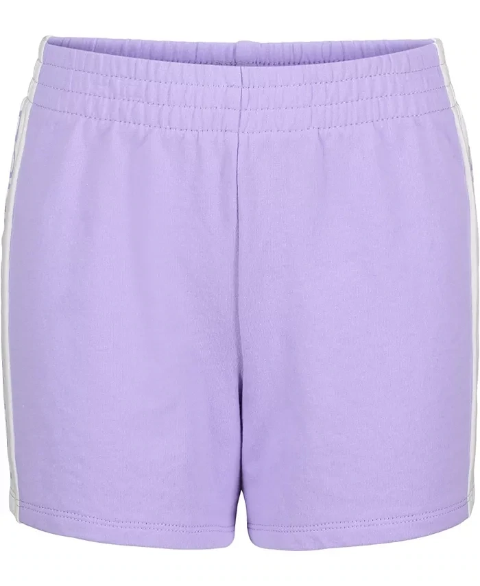 Calvin Klein Performance Big Girls Colorblock Shorts - Violet - Size Small (7)