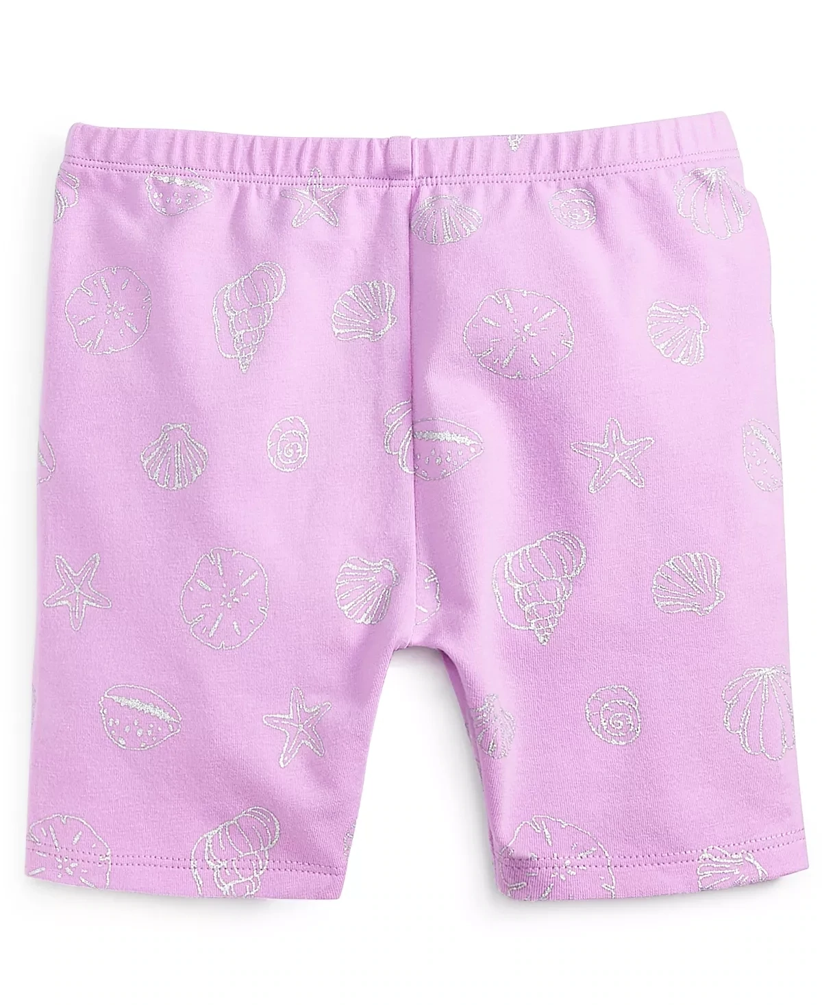 First Impressions Baby Girls Shell-Print Bike Shorts, Violet Tulle - Size 24 Months