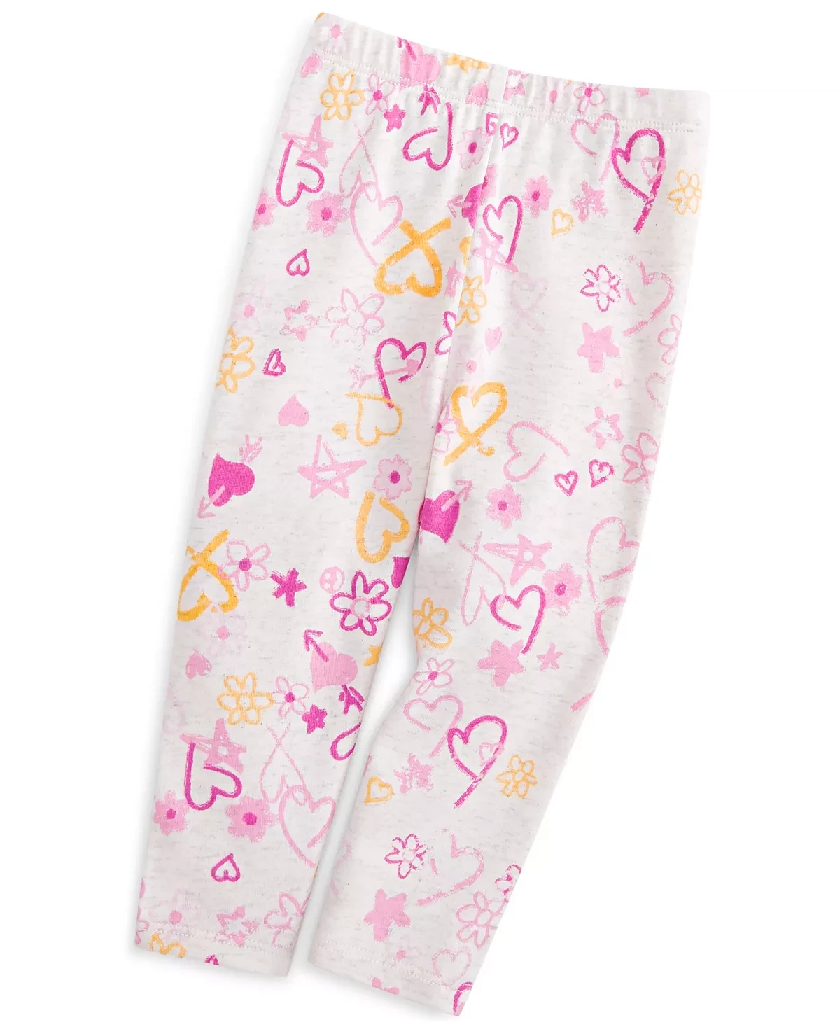First Impressions Baby Girls Heart-Print Leggings,Snow Owl - Size 3/6 Months