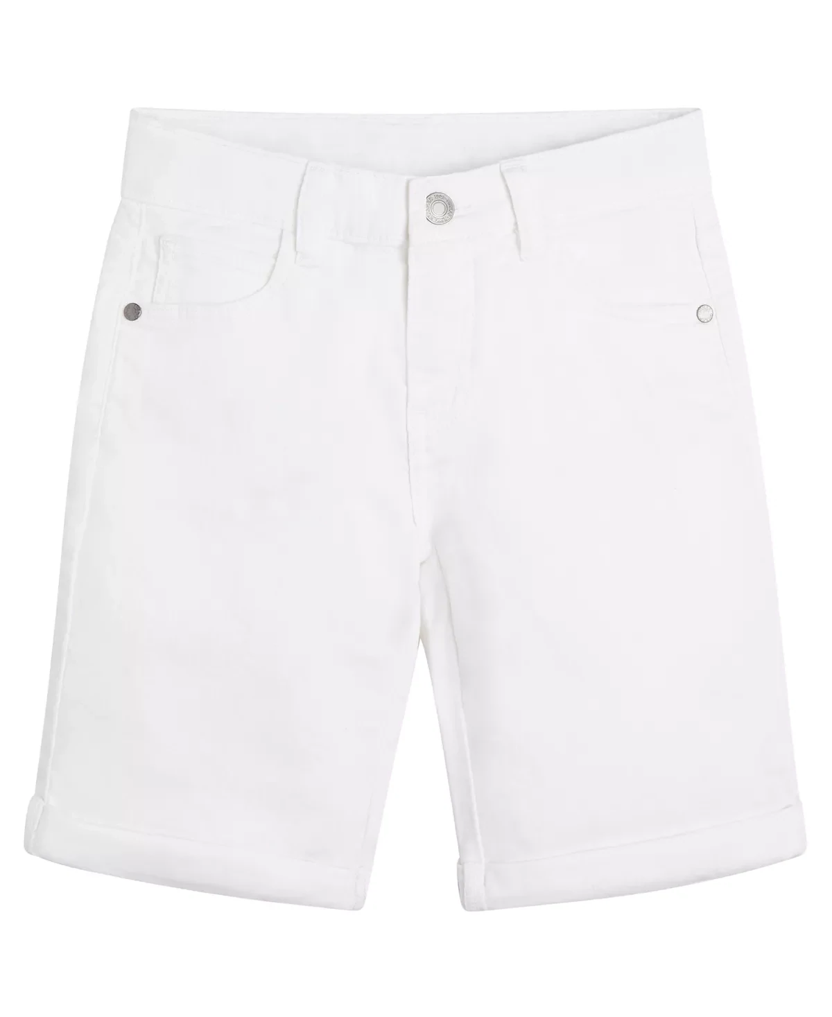 Guess Big Boys Organic Stretch Bull Denim 5 Pocket Jean Shorts, White - size 12