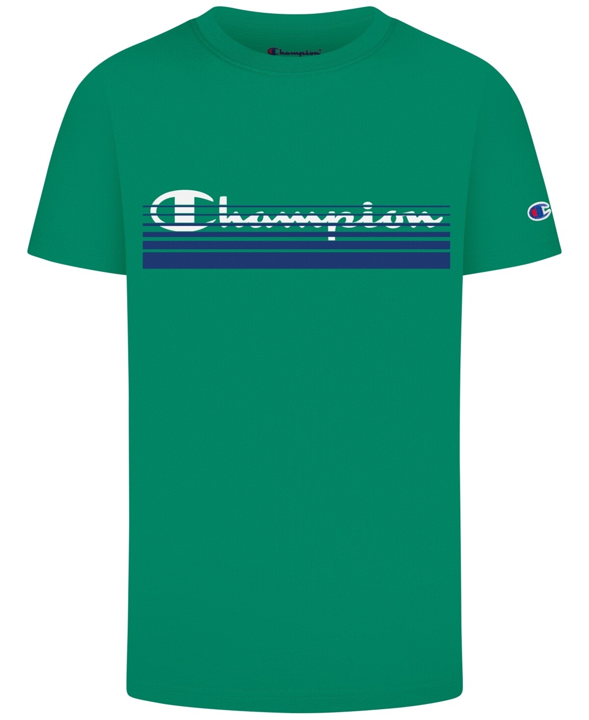 Champion Big Boys Sunrise Script T-shirt, Kelly Green - Size X-Large
