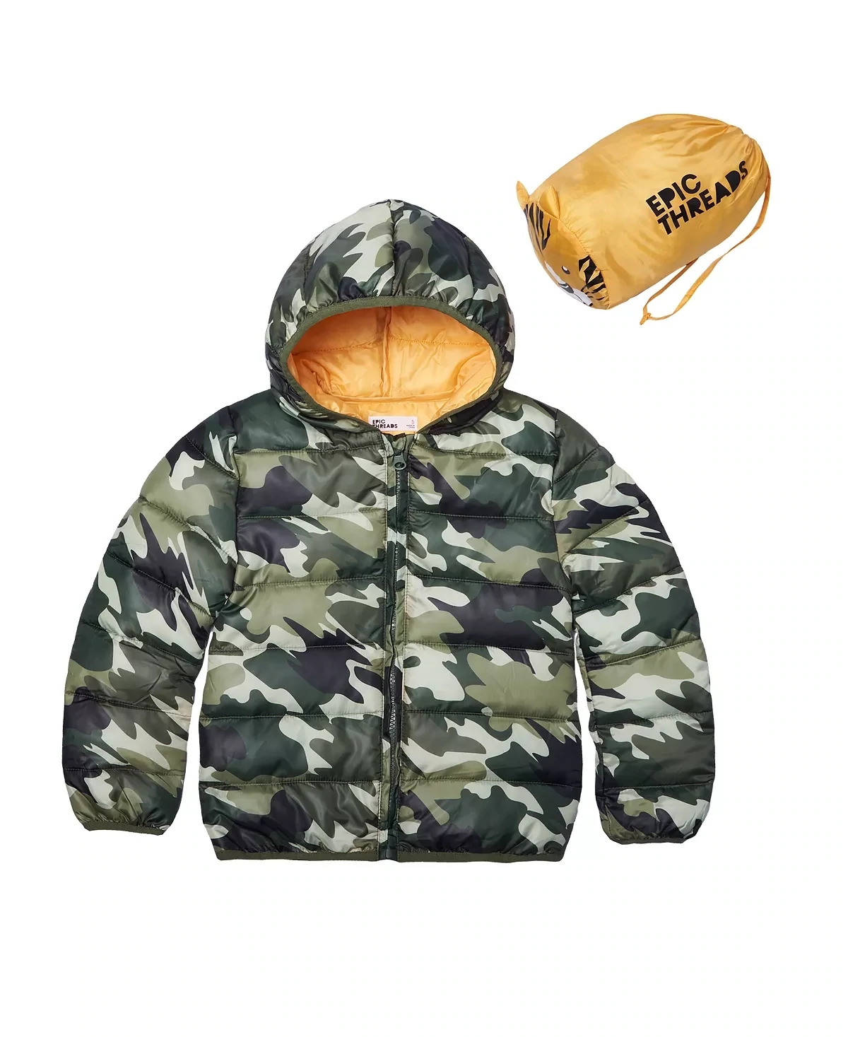 Epic Threads Big Boys Packable Jacket with Bag, Eucalyptus - Size Medium
