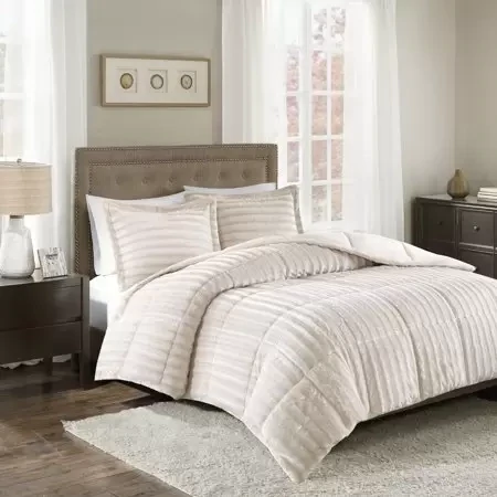 Madison Park Duke Reversible 3-Pc. Full/Queen Comforter Set Bedding