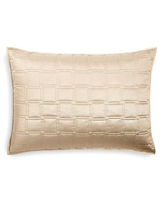 Hotel Collection Burnish Bronze Quilted Sham, King, Bronze
