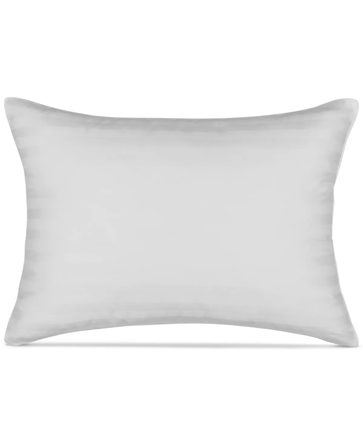 Martha Stewart Collection Allergy Wise Soft Density Dobby Stripe Pillow, Standard/Queen, White